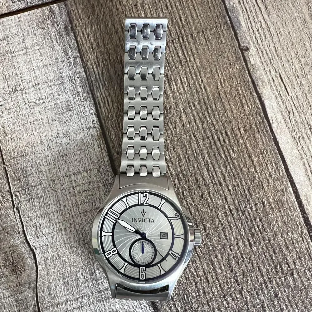 Invicta 12232 Vintage Silver Dial Stainless Steel Men’s Watch